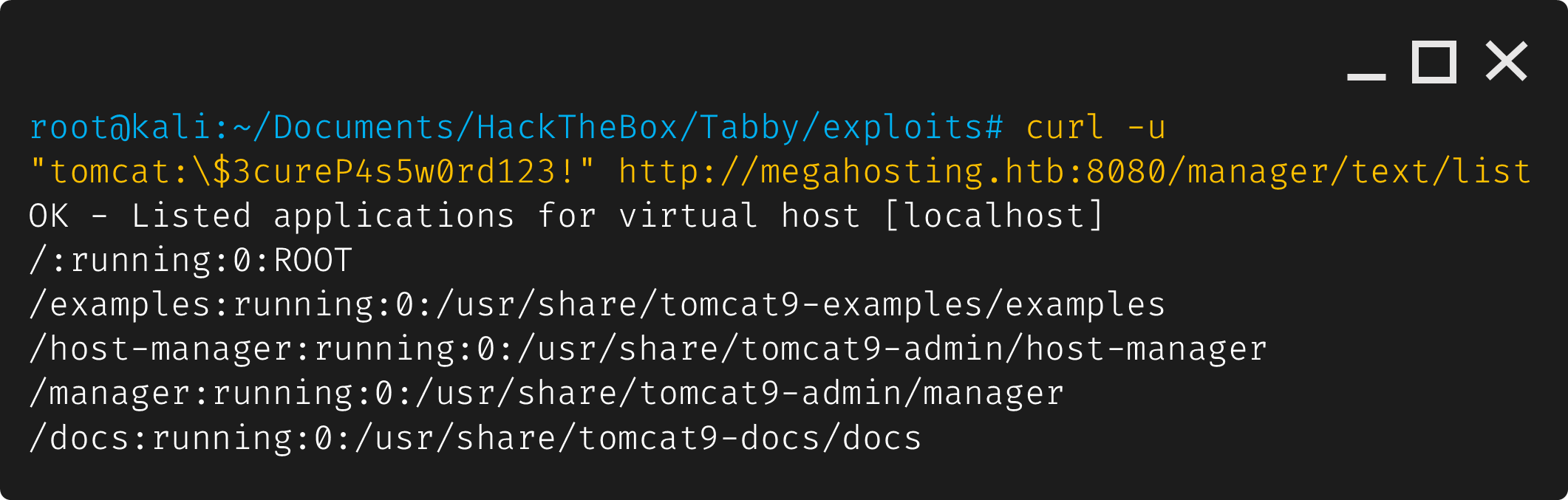 Image of curl tomcat